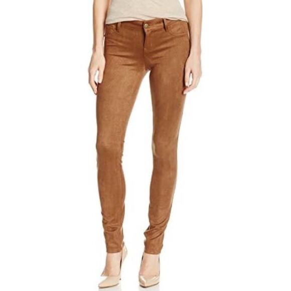 Level 99 Liza Skinny Jean Camel Tweed Print Size 30 - Picture 1 of 9